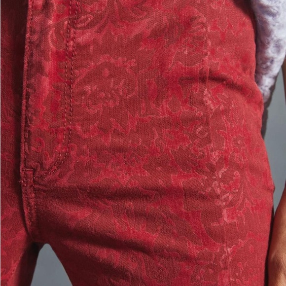 Anthropologie Pilcro Flocked High-Rise Leggings - Picture 9 of 9